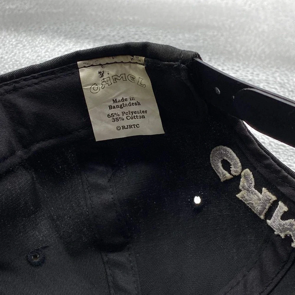 Vintage Camel Cigarettes Hat Mens OSFM Black Joe‎ Camel Snapback Cap